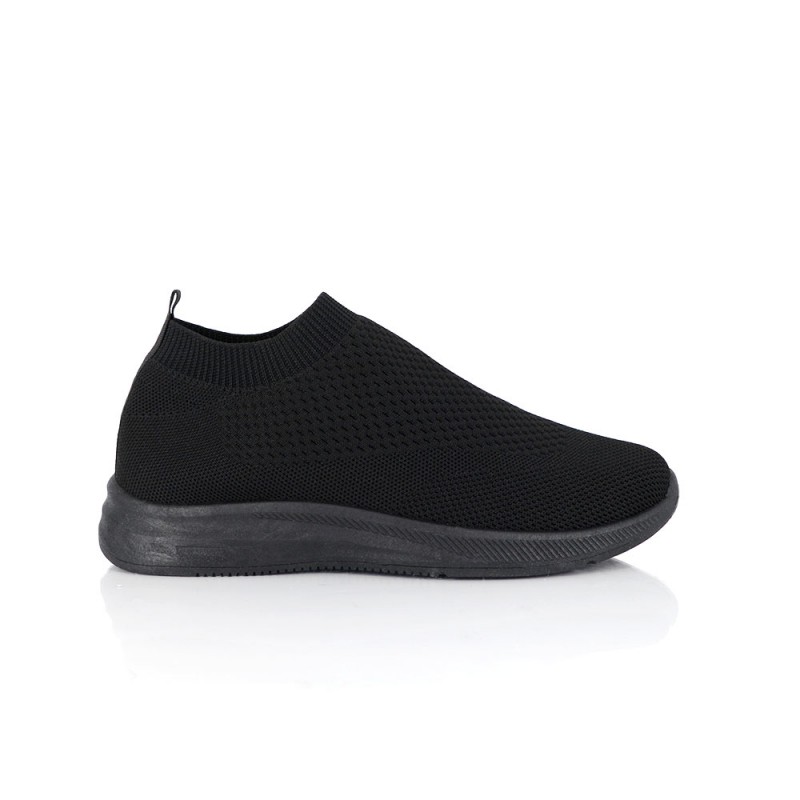 Sneakers sock με Μαύρη Σόλα  Black  SPECIAL PRICE