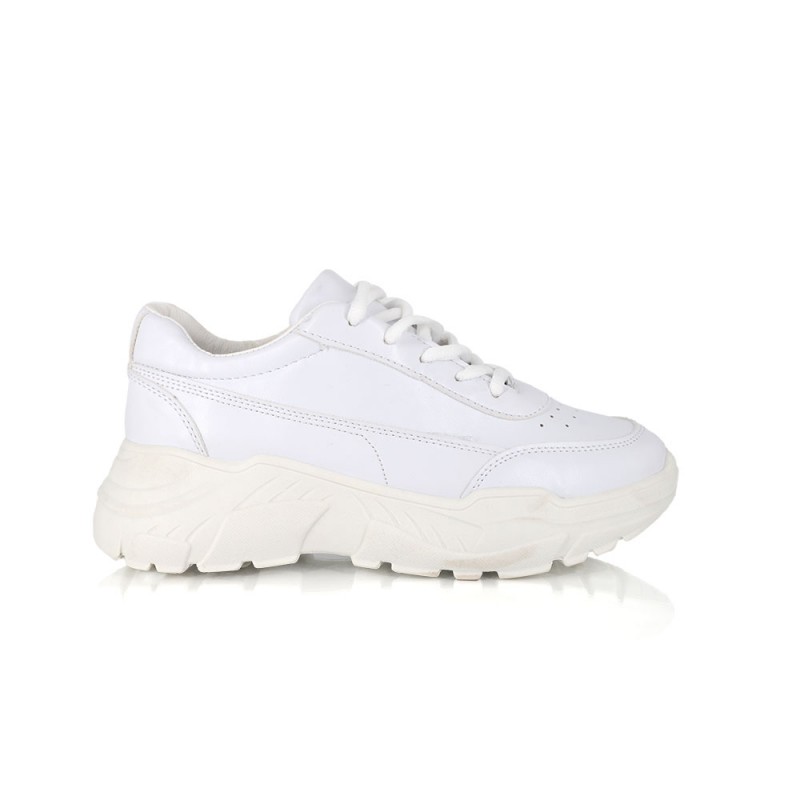 Sneakers Δετό Δίσολο  White  SPECIAL PRICE
