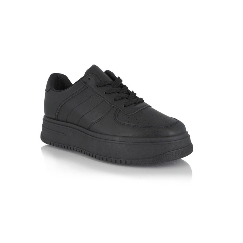 Sneakers Δίπατο με κορδόνια  Black  NEW IN
