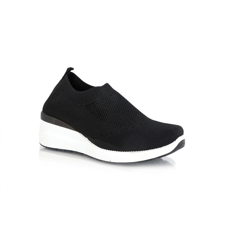 Γυναικείο Sneakers Socks Διάτρητο Ύφασμα Black  NEW IN