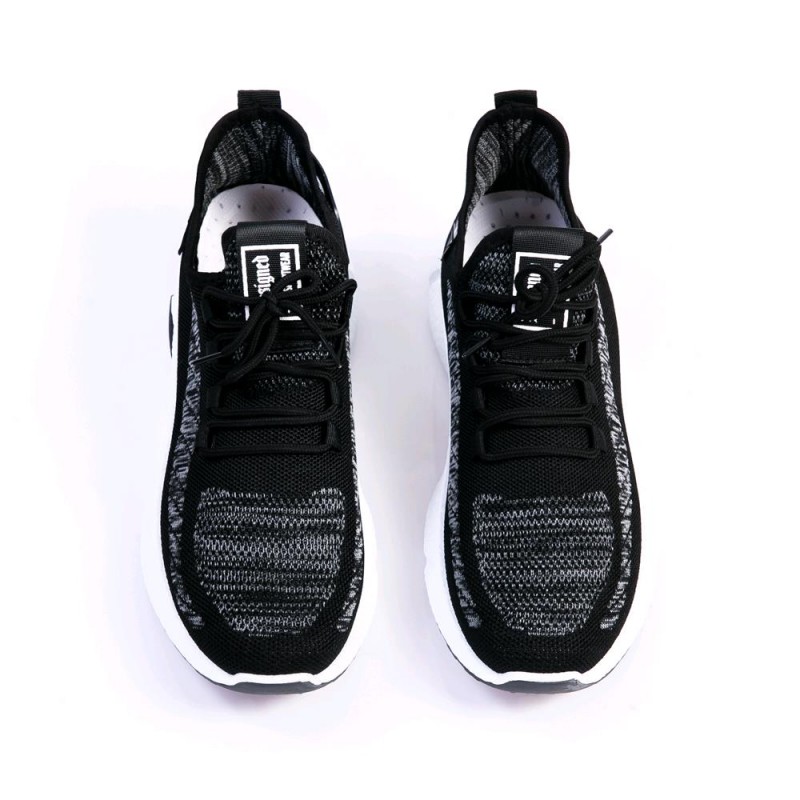 Ανδρικό Sneakers Socks  με Kορδόνι Black  ΑΝΔΡΙΚΑ ΥΠΟΔΗΜΑΤΑ