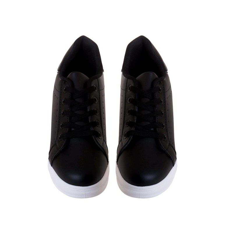 Sneakers δετά με πλατφόρμα  Black NEW IN