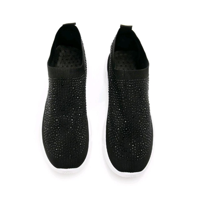 Γυναικείο Sneakers Socks με Strass Black  ΓΥΝΑΙΚΕΙΑ ΥΠΟΔΗΜΑΤΑ