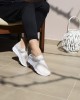 Γυναικείο Sneakers Socks Διάτρητο Ύφασμα και Strass  Beige  NEW IN