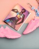 Γυναικείο Sneakers Socks Διάτρητο Ύφασμα Peach  ΓΥΝΑΙΚΕΙΑ ΥΠΟΔΗΜΑΤΑ